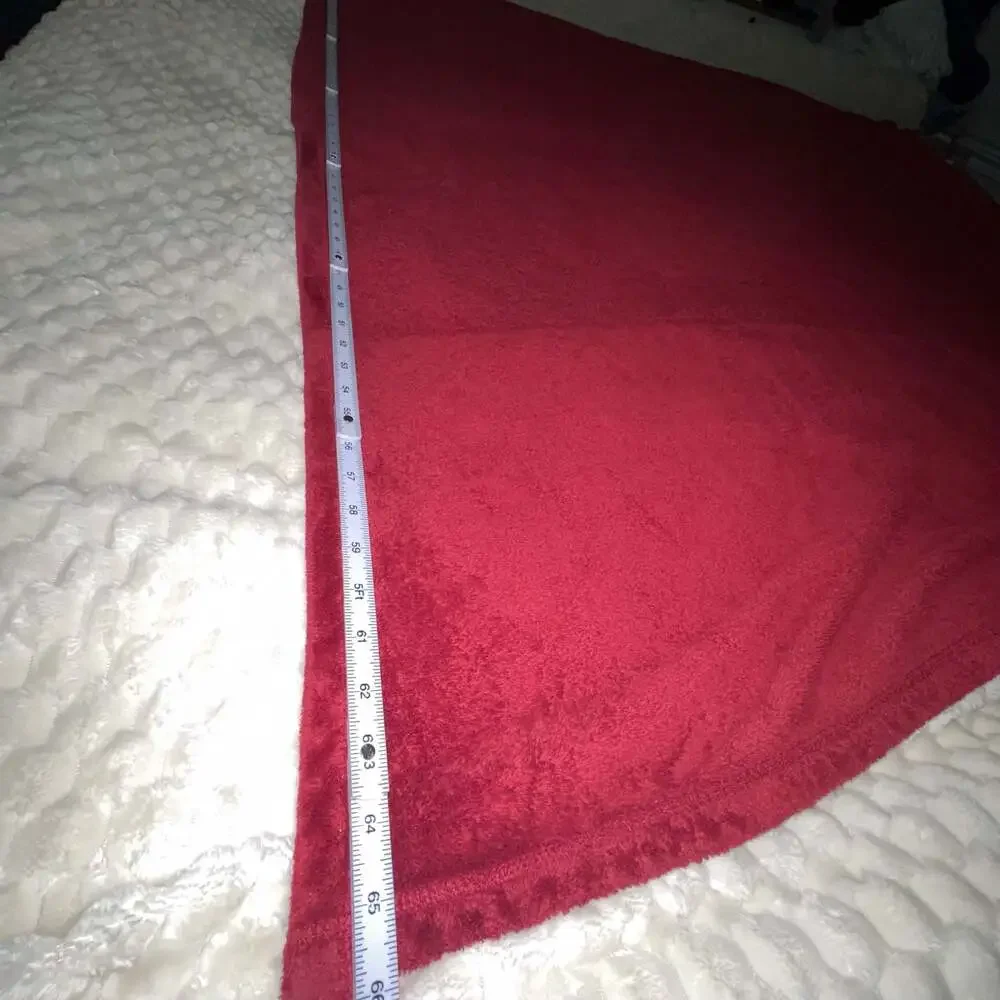 Nautica Red Fleece Throw Blanket